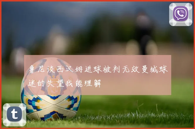 鲁尼谈西汉姆进球被判无效曼城球迷的失望我能理解